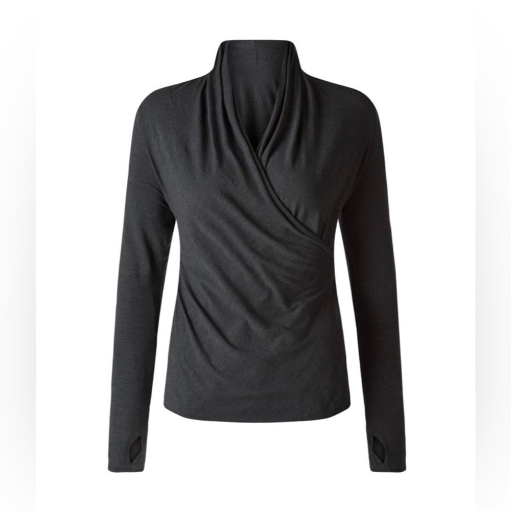 Lululemon Radiant Long Sleeve | Heathered Black | Size 6 | EUC - Picture 7 of 15